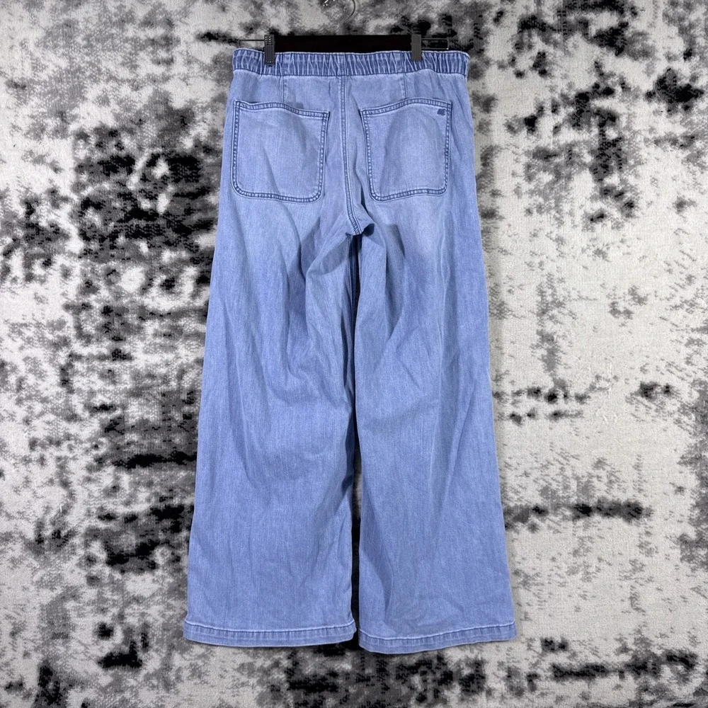 American Eagle‎ Jeans Womens Size Small Wide Leg Drawstring Hippie Boho Stretch